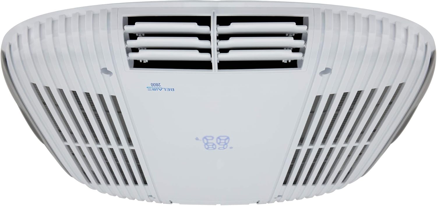 RecPro RV Air Conditioner Low Profile 9.5K Non-Ducted | Optional Heat Pump | Quiet AC | Cooling Only | RV AC Unit | Camper Air Conditioner (Do Not Include Heat Pump, Black)