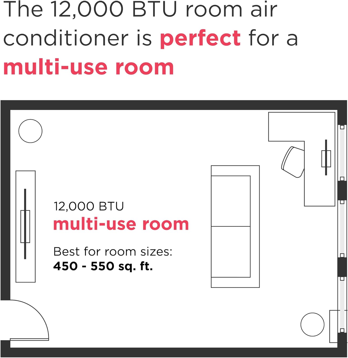 Frigidaire Gallery 10,000 BTU Smart Inverter Window Air Conditioner with Wi-Fi, Energy Star Most Efficient Certification & Indoor Air Quality Monitoring, Cools Up to 450 Sq. Ft., Ultra Quiet, White