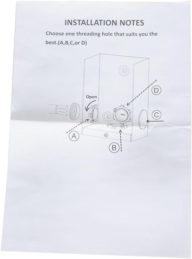 125V 30 Amp Generator Power Inlet Box for 4 Prong Generator Power Cord