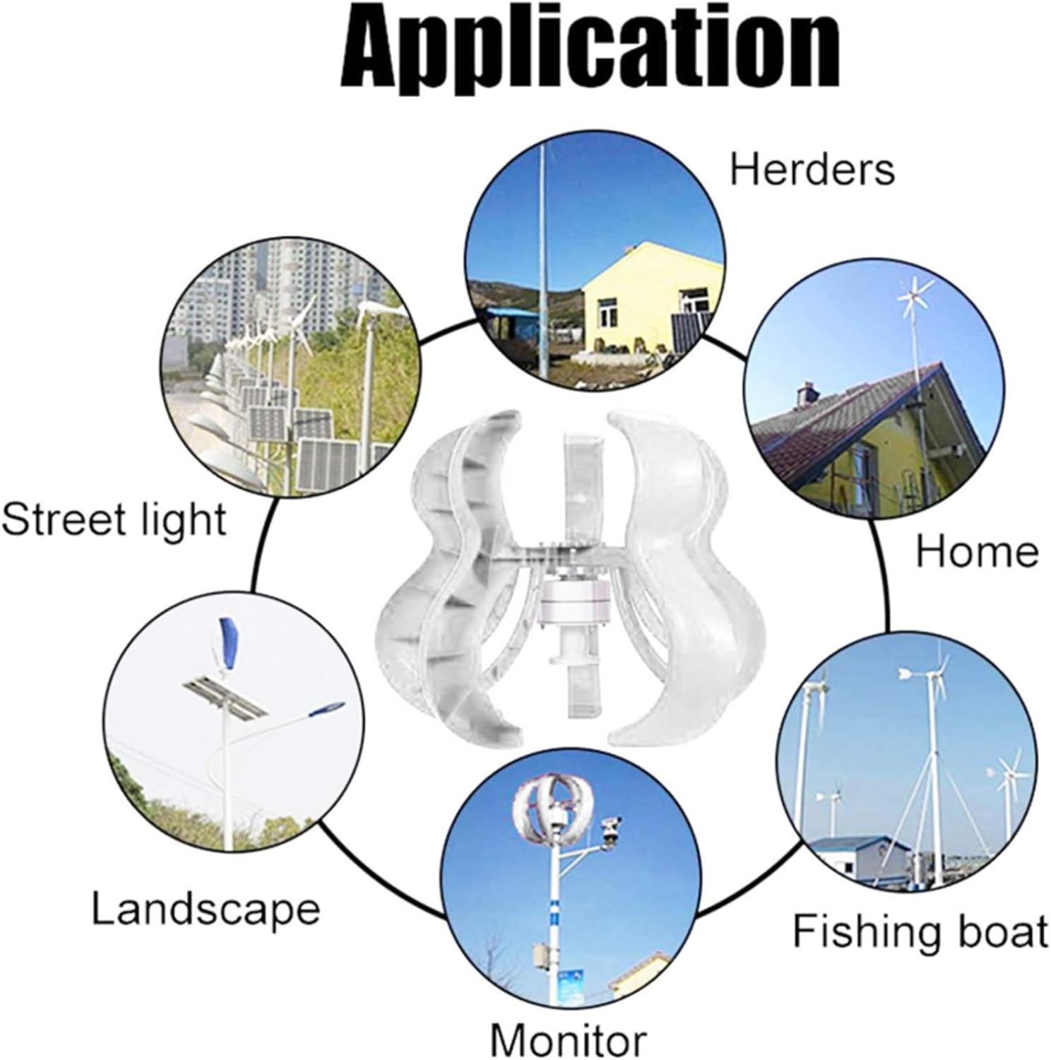 12000W 12V 24V 48V 220Vsolar and Wind Generator System with MPPT Controller 4 Blades Motor Kit Energy Windmill Low Starting Wind Speed