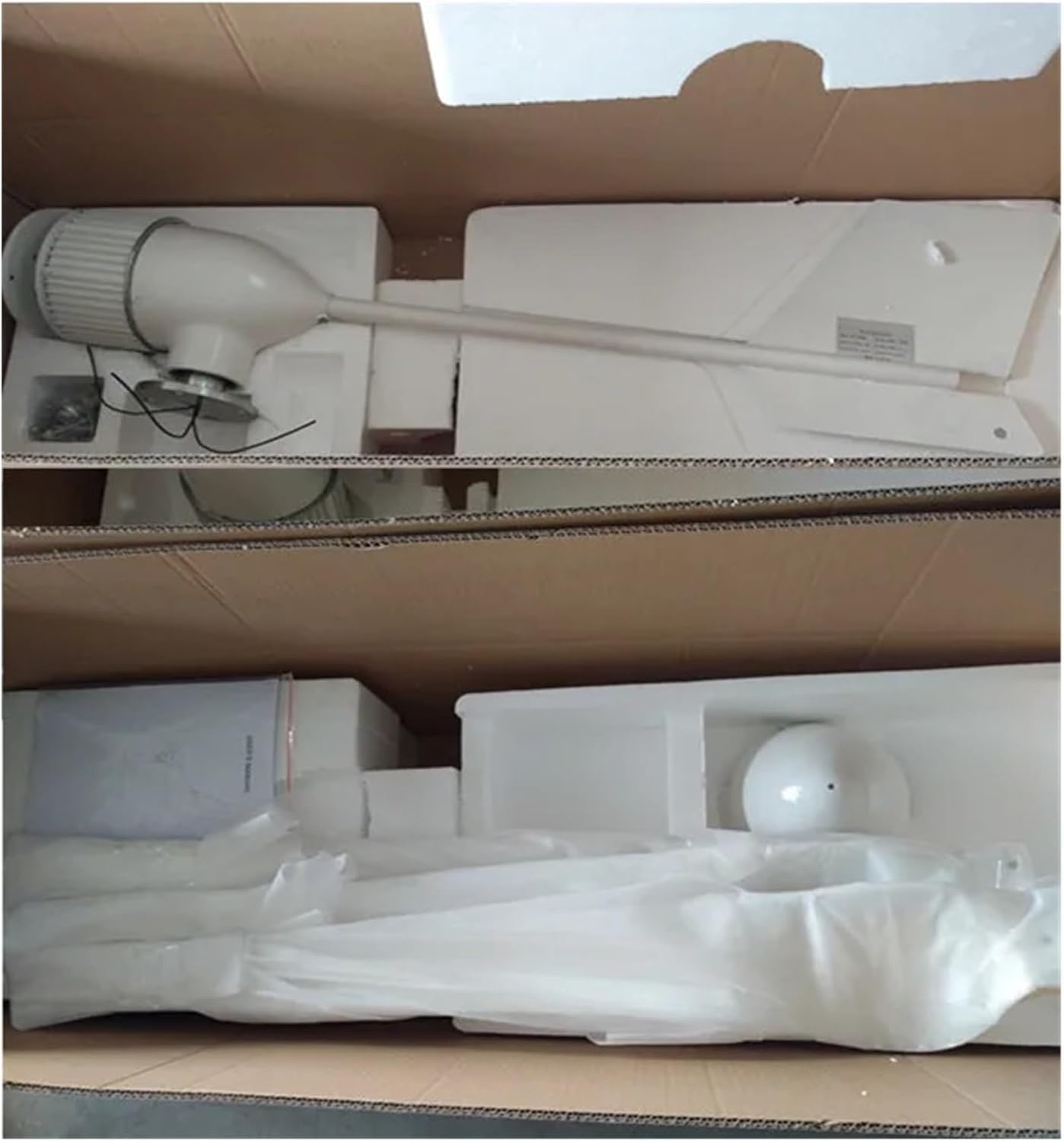 Wind Turbines, 1KW 24V 48V New Energy Wind Turbine Generator with 3 Blade 3m/s Low Wind Speed Starting Wind Turbines(24V)