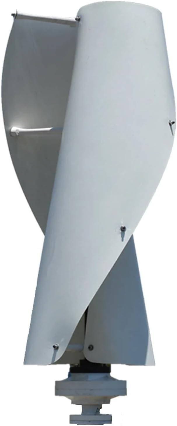 Vertical Wind Turbine Generator 3kw 4kw 6kw Vertical Axis Permanent Wind Turbine 12v 24v 48v with MPPT Control Industrial Energy(White,48V_4000W)