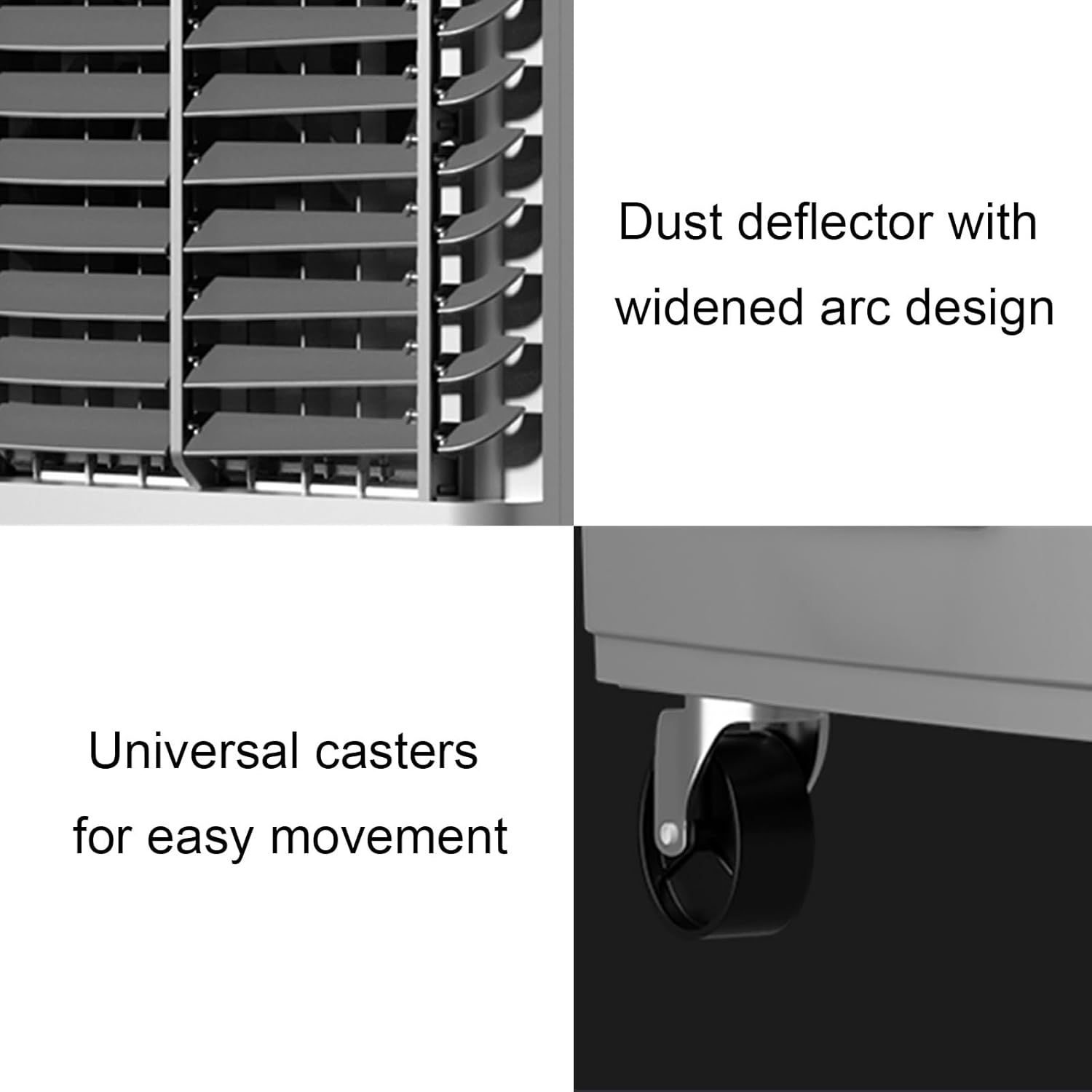 Dual Tank Air Cooler, Portable Air Conditioner with Timer and 4 Ice Packs, 3-Speed Evaporative Cooler for Office Reception Room
