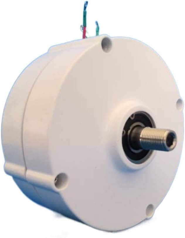 Wind Turbine, New Energy Wind Turbine and Water Turbine Low Speed 100W 200W 12V 24V Gearless Permanent Magnet Generator Horizontal Wind Turbine(with Base,24V_100W)