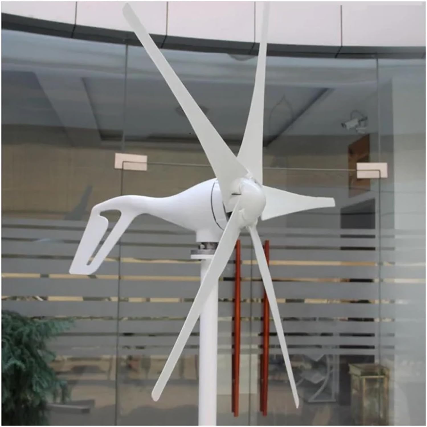 Wind Turbines, Small 5 Blades for Option 300w 12v 24v DC Wind Turbine Generator with 5 Blade 2.5m/s Low Wind Speed Starting Wind Turbines(24V)