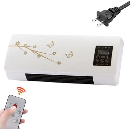 Generic Portable Small Wall-Mounted Air Conditioner, Mini Fan With Cooling & Heating, Remote Control, Air Cooling Heating Fan For Room, Bedroom, Office, Home, White