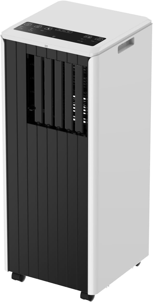 Portable Air Conditioners, 8000 BTU Portable AC Unit with Remote Control, 3-In-1 Quiet Air Conditioner for Room, Dorm, Office, Cools Up to 350 Sq. Ft, Sleep Mode, 24H Timer, Window Kit, Grey