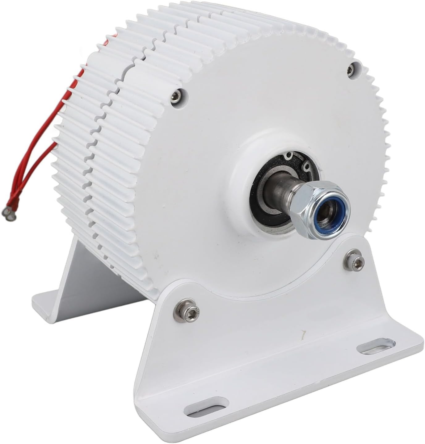 3 Phase Alternator Dual Shaft Permanent Magnet Synchronous Generator with Base for Wind Turbines 24V (300W)