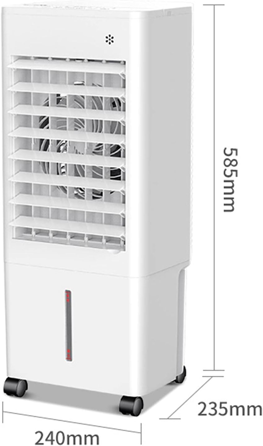 Evaporative Air Cooler Air Conditioner Fan Room Cooler with 2 Ice Trays,Evaporative Coolers for Home Office,Cooler Fan with Universal Wheel,6.5L Water Tank-Remote Control A