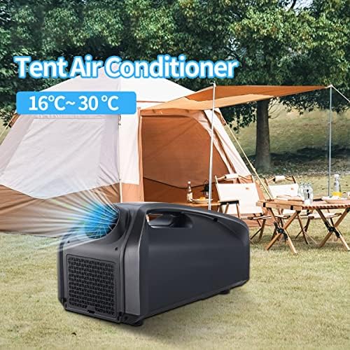 Portable Air Conditioner, 24V Outdoor Air Conditioner, Mobile Tent Air Cooler, 16℃-30℃, 3 Wind Speed Low Power Consumption for Truck Camper Tent Travel/Rv Life,