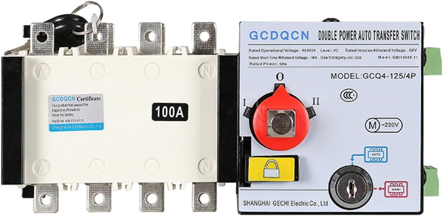 GCQ4 Isolated PC-Level Generator Switch fire-Fighting Dual Power Automatic Transfer Switch(4P2500A)