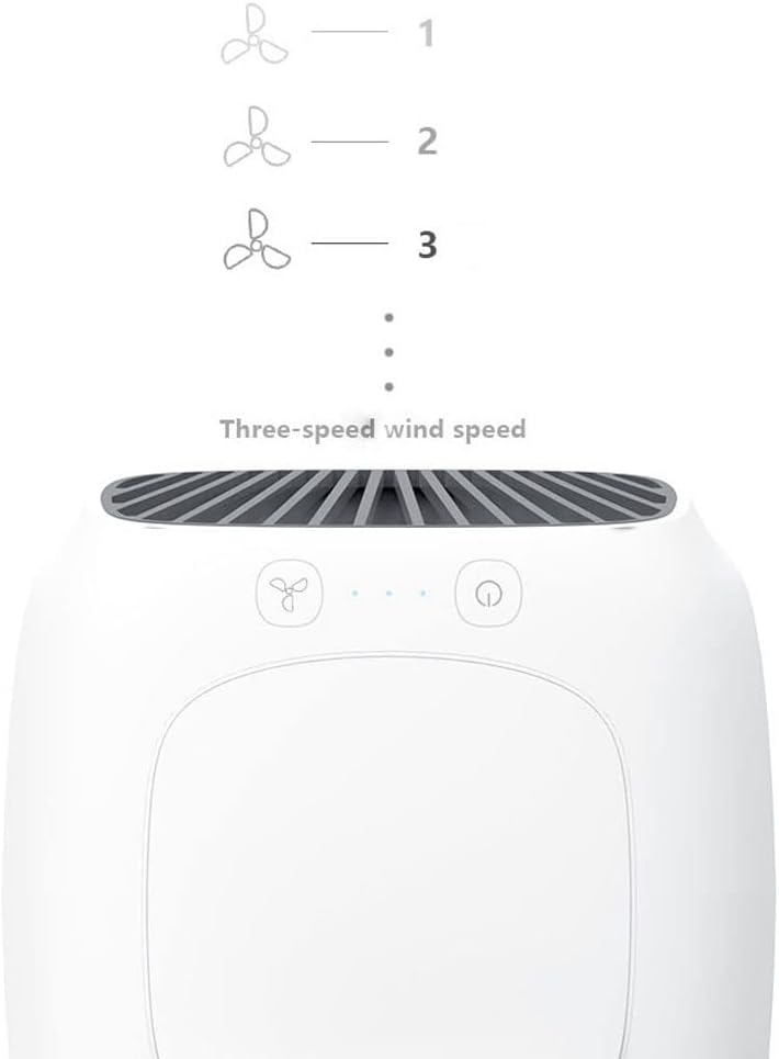Portable Air Conditioners, Evaporative USB Personal Air Cooler, Mini Desktop Spray Fan, 3 Speeds Air Cooler Humidifier for Home, Office (Color : White)