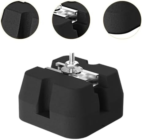 4X Air Conditioning Anti Vibration Pad Isolator Rubber Pad Easy Installation Shockproof Pads for Air Conditioner Attachments, C 100x100x65mm