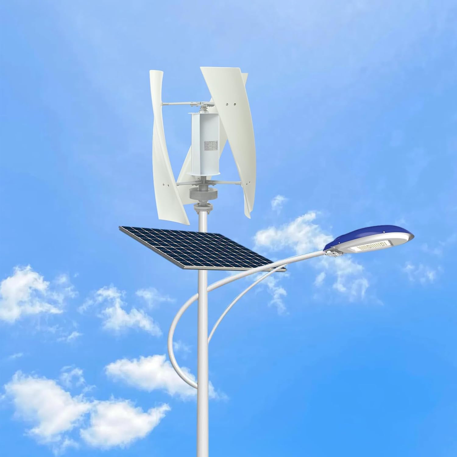 100W Vertical Axis Wind Turbine Generator, 12V Wind Power Turbine Generator Kit, 3-Blade Outdoor Windmill Power Kit with Controller for Home, Business, and Industrial Energy Supply