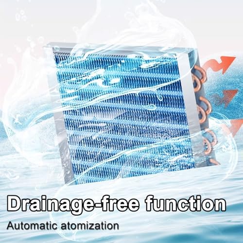 Portable Air Conditioner w/Remote Control,Drain-Free Function,Touch Panel,No Installation Required,for Office and Camping (Beige)