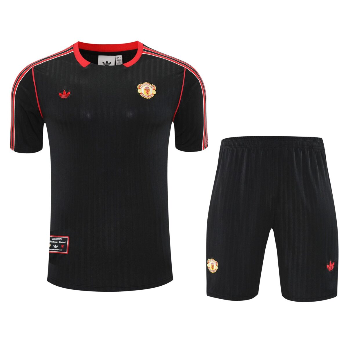 Conjunto de calentamiento Manchester United negro - NewNow