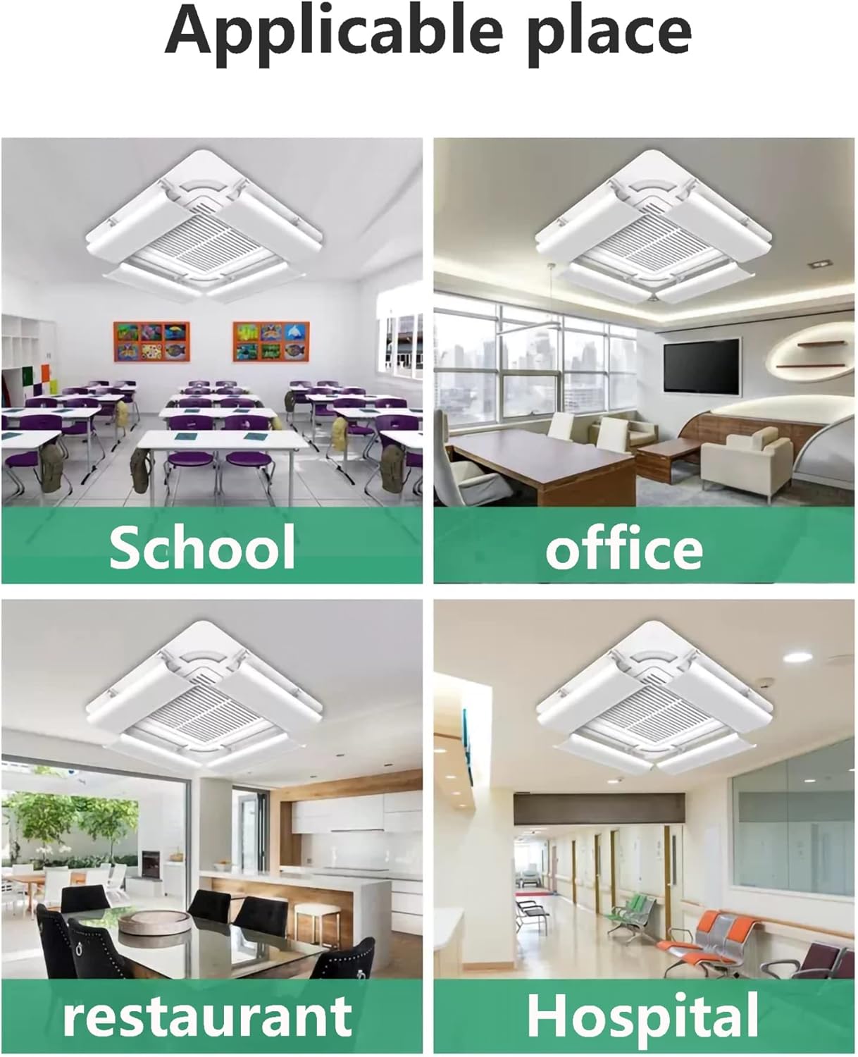 Air-conditioning Windshield 4 Pieces Central Air-conditioning Deflector Anti-direct Blowing Air Conditioner Deflector Easy To Install