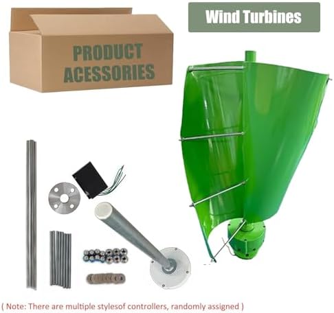 16000W Magnetic Levitation Vertical Wind Turbine Generator Kit with MPPT Controller for Home, Street Lighting & Boat - High-Efficiency 12V Renewable Energy Solution (White) for Sustainable Power