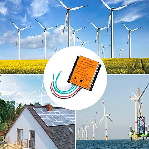 2000W Wind Turbine Charge Controller, Waterproof Regulator for 12V, 24V, 48V Systems, Ideal for 100W-2000W Small Windmill Generators, Auto Voltage Adjustment