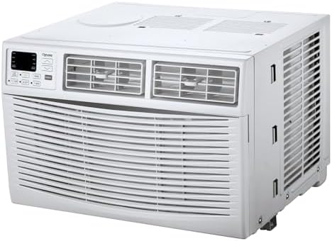 10,000 BTU Window Air Conditioner, Cools Up to 450 Sq. Ft., Quiet Operation, Cool/Fan/Dry Modes, Digital Display, Remote Control, Easy Install & 2-Year Warranty