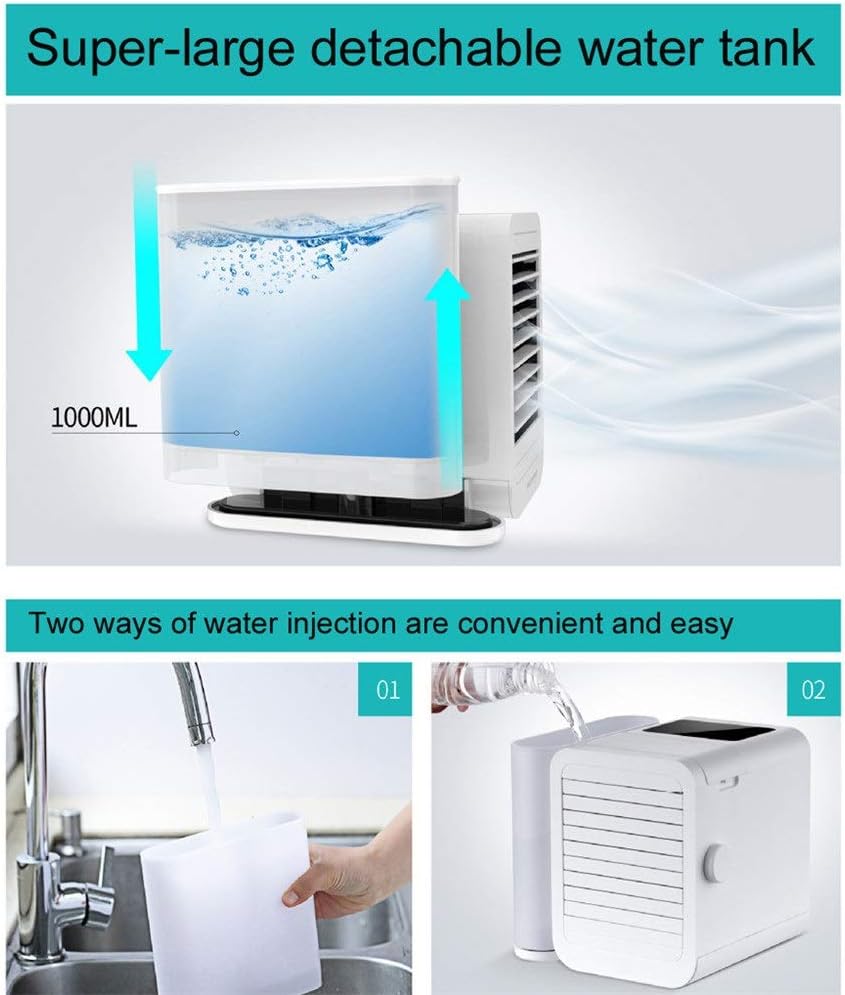 Air Cooler Air Conditioner Fan Small Air Cooler Desktop Small Air Conditione Purifier Air Flow Cooling Cool Fan(