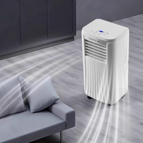 No Vent Portable Air Conditioner 2 Wind Speeds Room Ac Unit with 360° Universal Wheels and Remote Control 24H Timer, Bedroom, Office, Apartments 220V(33.4 * 32.8 * 69cm)