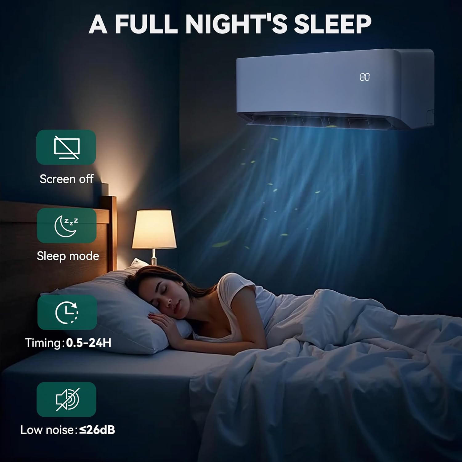 YITAHOME 22 SEER2 12000 BTU Mini Split Air Conditioner Heat Pump System, WiFi Enabled 115V Inverter Ductless AC Cool Up to 750 Sq. Ft with Installation Kit, Pre-Charged Condenser, 1 Ton