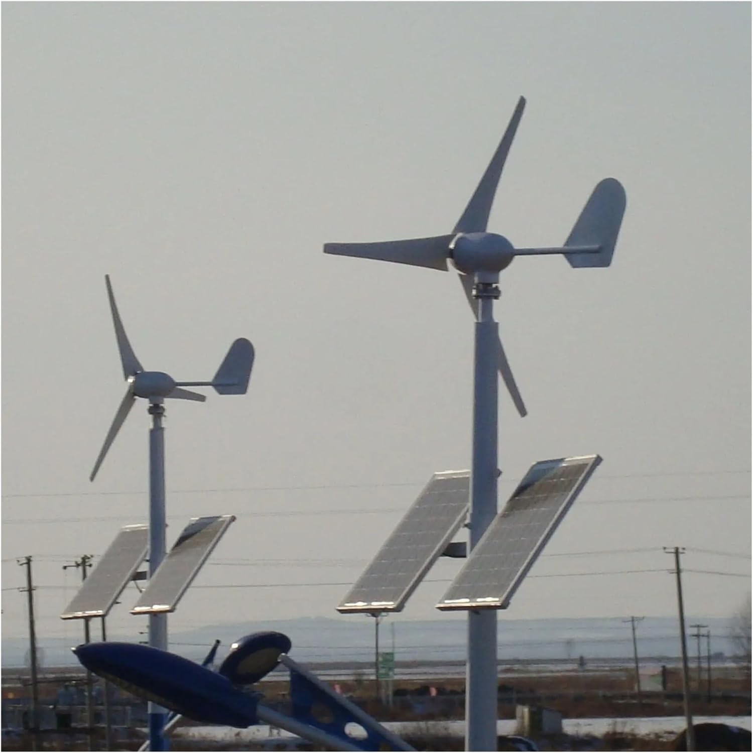 Wind Turbines, 500W Wind Turbine Generator with 3 Blade 2.5m/s Low Wind Speed Starting Wind Turbines(5 Blades,48V)