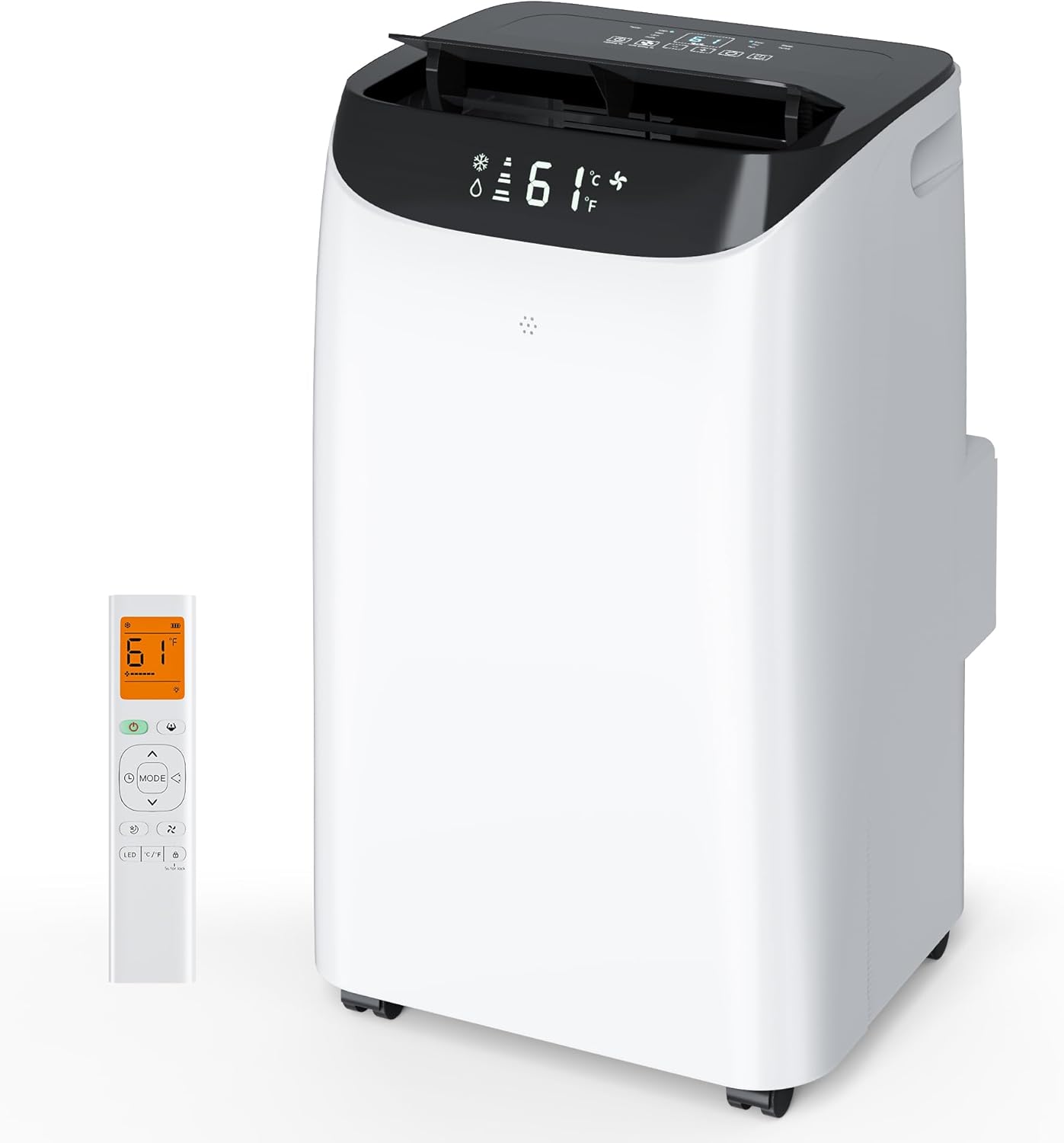 Inverter 16000BTU Portable Air Conditioners with Remote, Free Stand Cooling Portable AC Unit for Room up to 800 sq.ft, with Dehumidifier & Fan, Dual Hose, Quiet Sleep Mode(45dB), Windows Kit