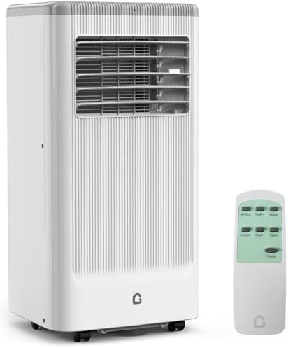 8000 btu Portable Air Conditioner 3 Speeds & Sleep Mode, 3 in-1 Cooling AC Portable Air Conditioner for Room, Standing Air Conditioner for Room, Ventless Floor Air Conditioner Unit Portable