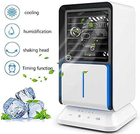 Air Conditioner Air Cooler Mini Fan Portable Airconditioner For Room Home Air Cooling Desktop Usb Charging Air Conditioning Fan-White