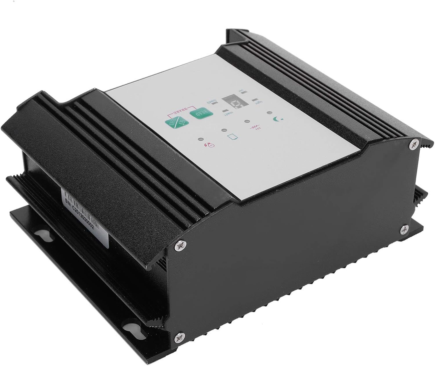 Wind Solar Charge Controller Hybrid Regulator Smart Efficient Dual Power Management for Wind Solar Hybrid Street Lights Industrial Equipment 12V Aluminum Alloy