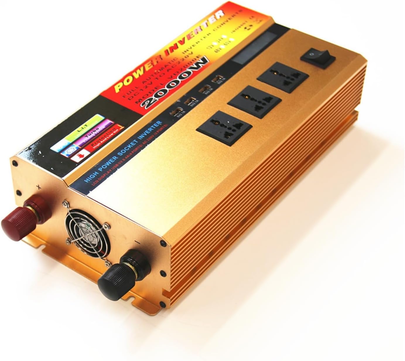 12V to 220V Full Power 2000W Large Capacity Inverter Power Converter(24V 220V)