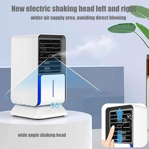 Air Cooler Fan,Small Air Conditioner Portable, Conditioning Unit Portable Mini Air Cooler Household Office Multi,Function USB Air Conditioning