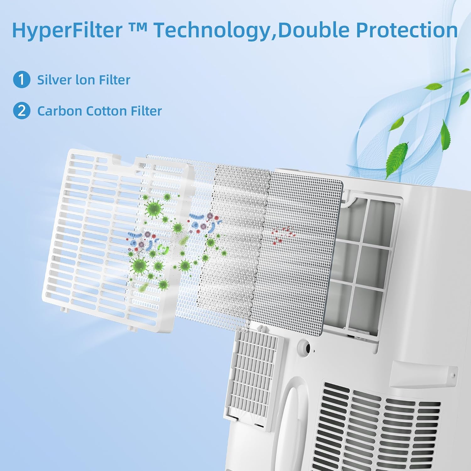 Portable Air Conditioners, 12,000 BTU Room AC Unit Portable With 4 Modes, Remote Controller,Up to 550 Sq.Ft, White