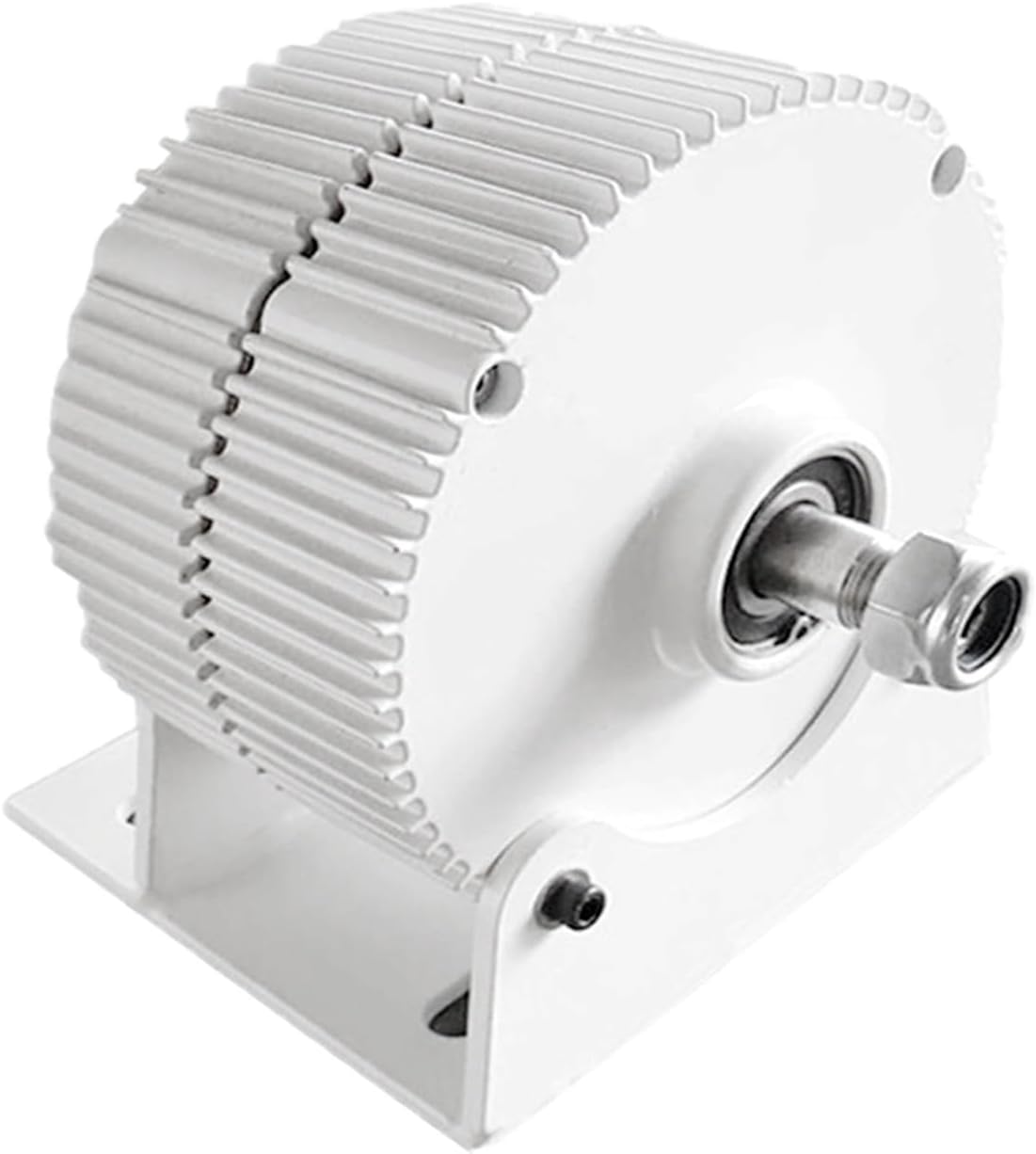 Wind Turbine Generator Kit, Low Speed 1000W 12V 24V 48V Gearless Permanent Magnet DIY Wind Turbine Generator Alternator Motor for Hybrid Solar Wind System(WB,Single Shaft_48V_1000W)