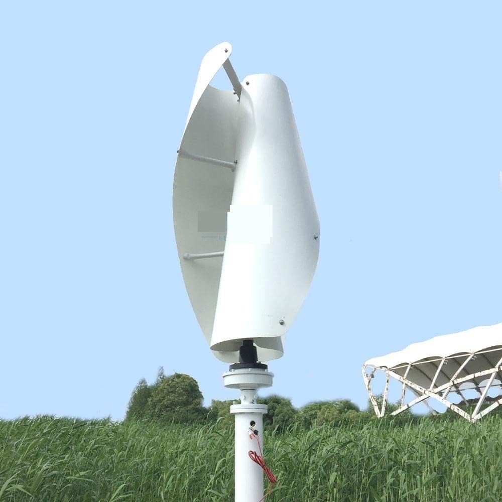 Wind Power Turbine Generator 8kw 10kw 24v 48v 8000w 10000w Wind Turbine Permanent Magnet Generator Vertical Axis Windmill with MPPT Controller (Color : Option 2, Size : White_12V_8KW)