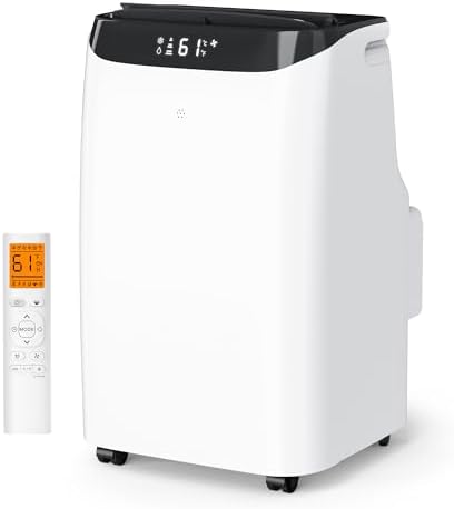12000 BTU Portable Air Conditioners Cools Up to 500 Sq.Ft, Portable AC Unit with Cool, Dry, Fan Modes, Standing AC Unit with Remote Control and Installation Kit