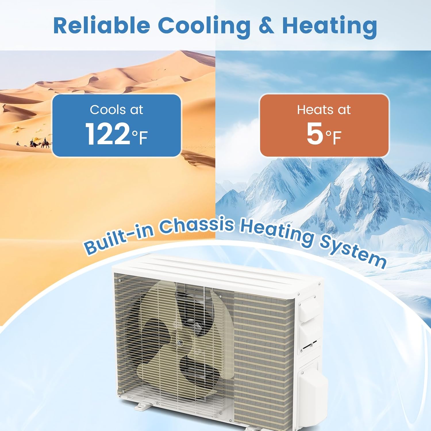 ARLIME 11500 BTU Mini Split AC, Wifi Enabled Air Conditioner with Inverter & Heat Pump, Works with Alexa, Energy-saving Quiet Ductless Wall AC Unit with Installation Kit, 17 SEER2 (11500BTU 115V)