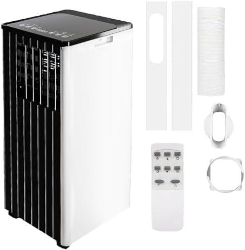 8000 BTU Portable Air Conditioner, 3-In-1 AC Unit with Fan & Dehumidifier, Quiet Cooling for Rooms Up to 350 Sq.Ft, Remote Control & 24H Timer, Standing AC Unit for Bedroom, Office