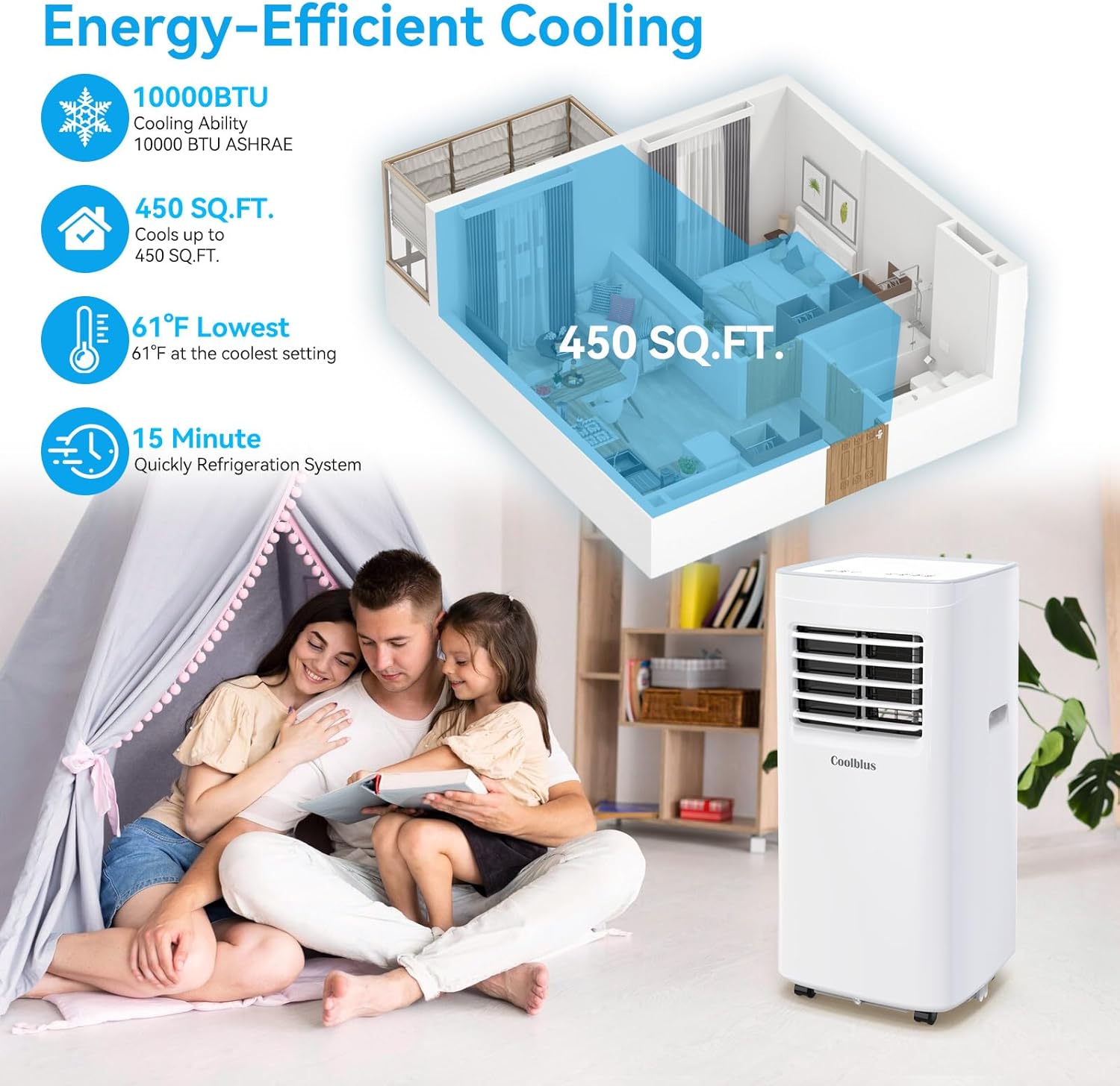 A019K A019K-06KR Air Conditioner, 10000BTU, White