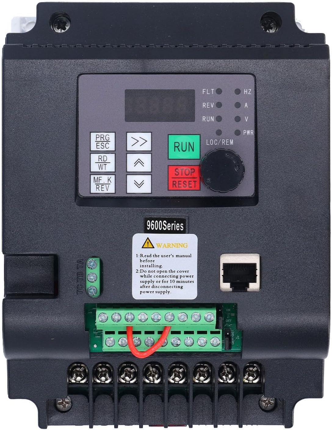 Eujgoov Enhanced Heat Dissipation Efficiency, Double Layer PCB Design, Intuitive User Interface Variable Frequency Inverter Converter Solar Photovoltaic Controller Speed Drive