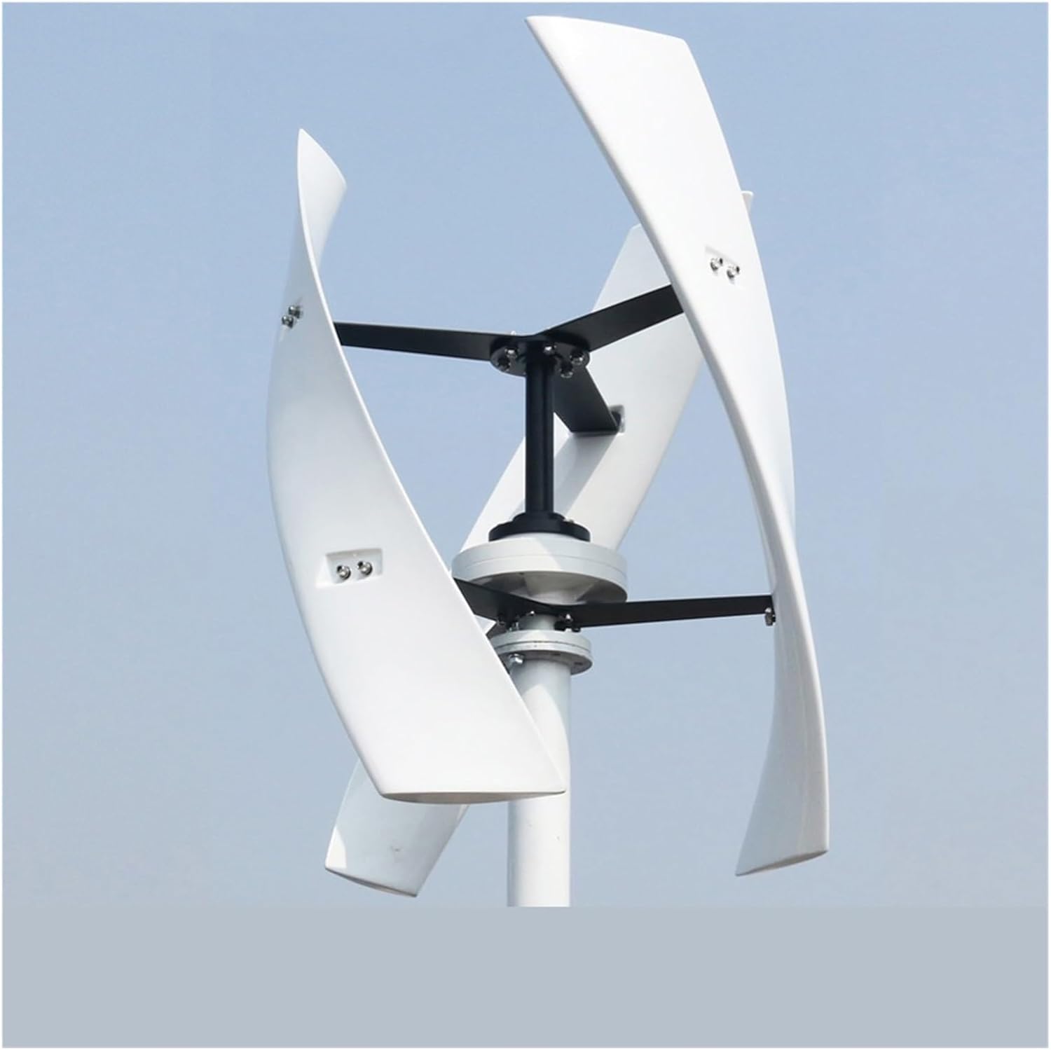 Wind Turbines, 10KW Vertical Wind Turbine Generator for Home 10000W 12V 24V 48V Low Noise Free Energry Windmill Low Wind Speed Starting Wind Turbines(White,12V_10KW)