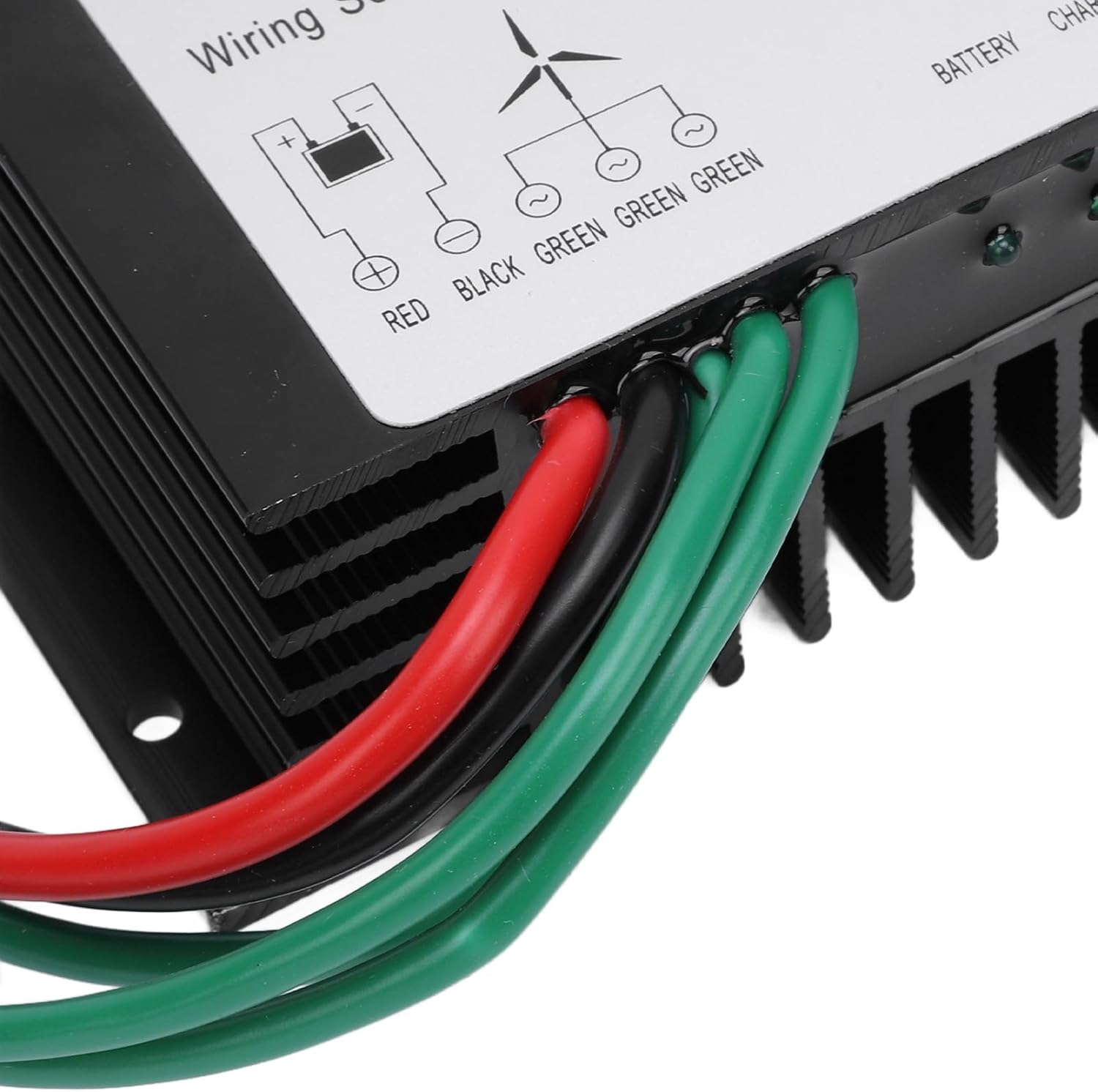 MPPT Wind Turbine Charge Controller 48V for 2000W Generator - IP67 Water , Automatic Wind Control, Durable Aluminum Shell