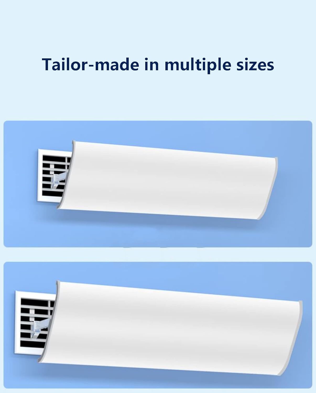 Air conditioning deflector Air Conditioner Deflector Windshield Baffle Anti-direct Blowing Home Hotel White