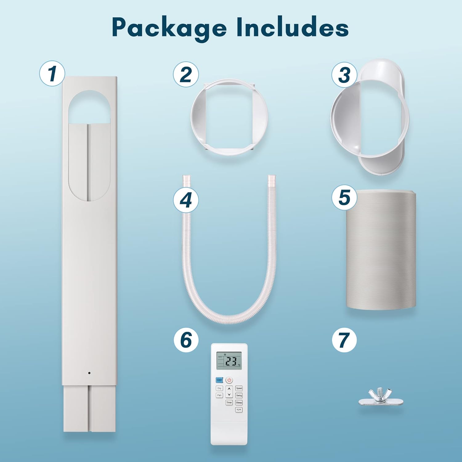 ZAFRO Portable Air Conditioner,12000 BTU Air Conditioner for Room Up to 550 Sq. Ft,3-in-1 Portable AC Unit,Cool & Dehumidifier & Fan Modes, Portable AC with Remote Control,White