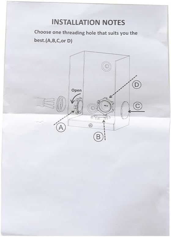 50 A Generator Power Inlet Box NEMA SS2-50P 3 Prong Power Inlet Box 120/250V