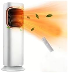 Aottop Evaporative Air Cooler, Tower Fan for Bedroom, Standing Fan, 80° Oscillating, Removable Water Tank, Ice Packs, Remote Control, 3 Speeds, Swamp Cooler for Bedroom with 3L Tank