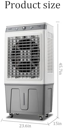 Evaporative Air Cooler,Three Adjustable Wind Speeds Portable Air Conditioner,Household Stand Up Air Conditioner,45L Water Tank,for Hotels, Restaurants, Workshops,supermarkets,etc