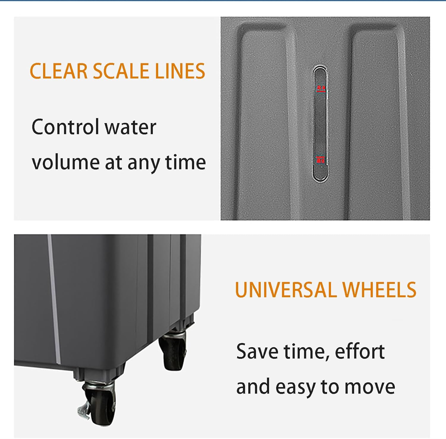 3-Speed Portable Air Conditioner Evaporative Cooler with Extra-Large Water Tank for Enhanced Cooling EfficiencySuitable for Large Rooms Gray 23.2in*15.7in*51.2in